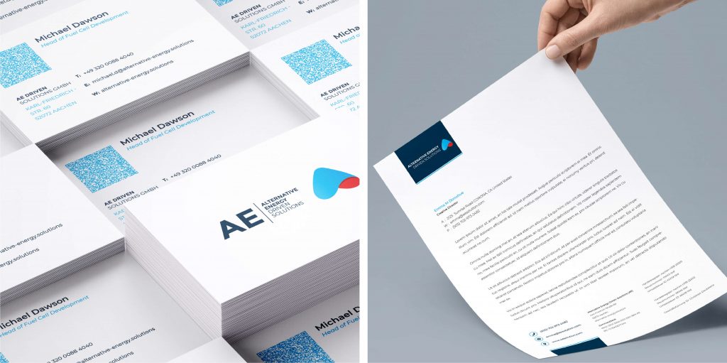 business paper company collateral design
