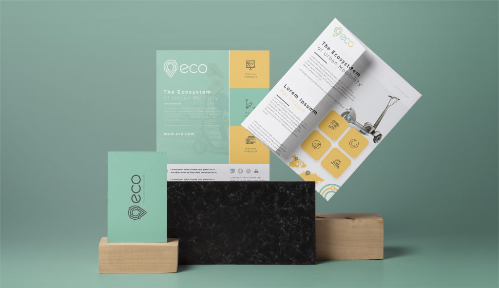 business collateral geschäftspapiere marketingmaterial eco