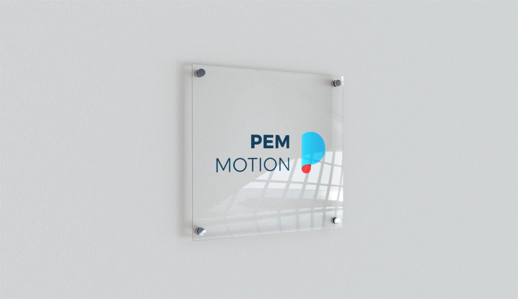 kandid designed a logo for pem motion