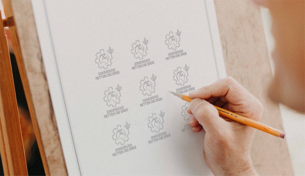 logo design in progress